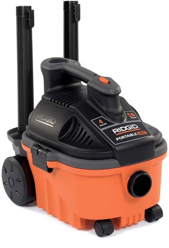 RIDGID Portable Wet//Dry Vacuum Blower 4 Gal 5.0-Peak HP High Power Car Valet