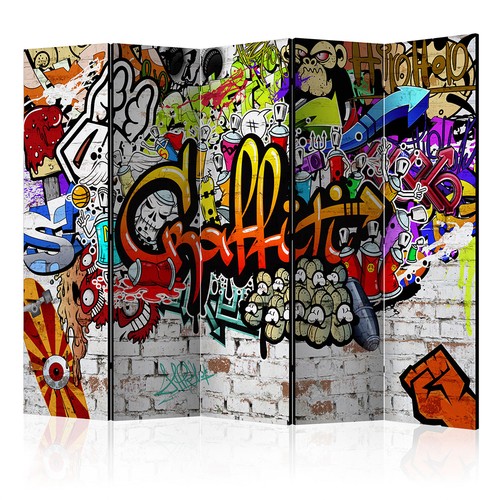 DEKO PARAVENT RAUMTEILER Spanische Wand TRENNWAND FOTO Graffiti design urban