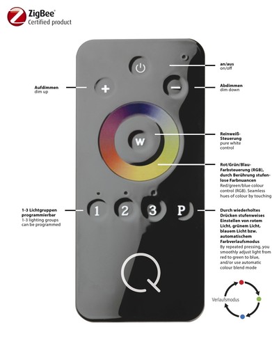 Q-FISHEYE LED Wandleuchte Smart Home Q-intelligentes Licht ZigBee Alexa tauglich