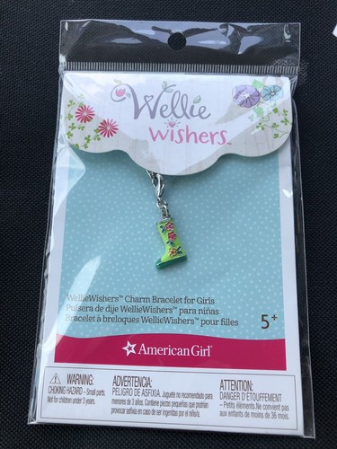 NEW American Girl Doll Wellie Wishers Charm Bracelet For Girls Rain boot