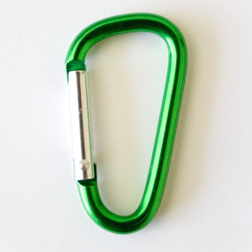6 COLOR AVAILABLE LOT 24 ALUMINUM CARABINER CLIP KEY CHAIN KEY RING HOLDER