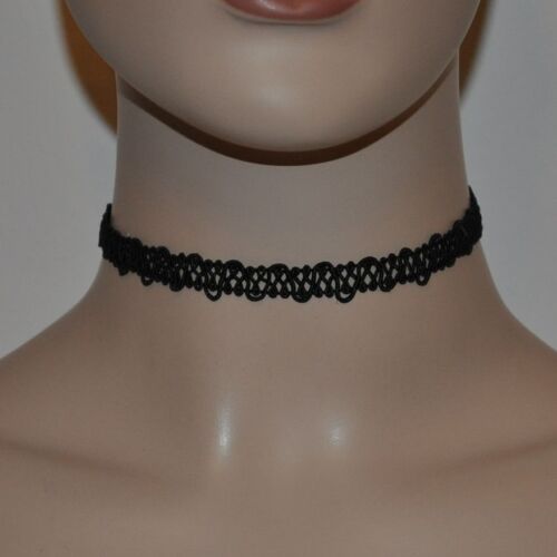 Gothic Collier negro collar tatuaje choker punta cadena kropfband collar