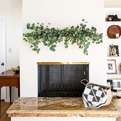 4pcs Artificial Eucalyptus leaves Garland Vine Wedding Greenery for Home Wall De