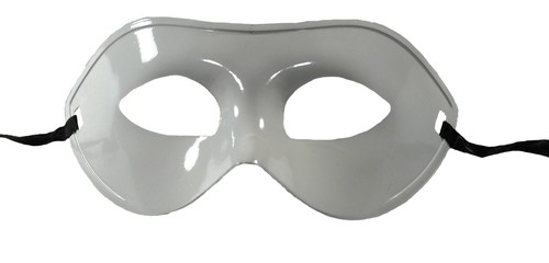 Men/'s One Size Retro Gladiator Masquerade Mask White