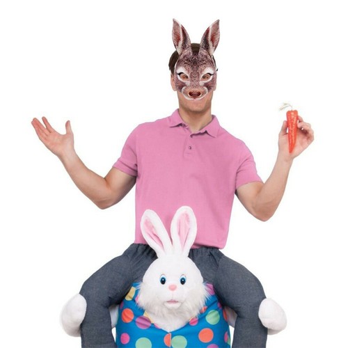 Funny Costume Co Mask-Bunny Rabbit Animal Adult Costume Classic Half Mask Decor