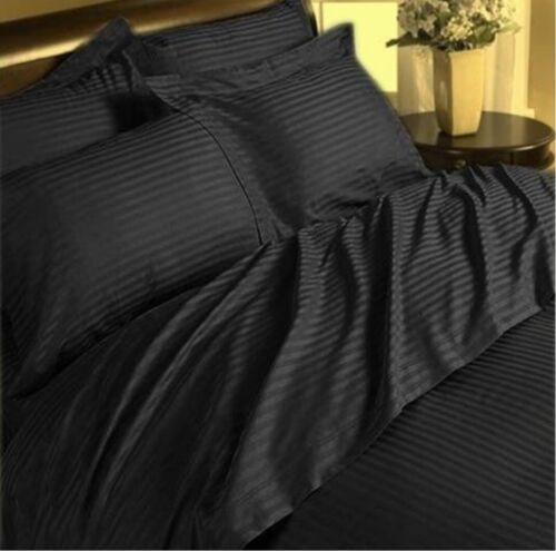 Cozy Bedding Sheet Set Deep Pocket Egyptian Cotton US Olympic Queen Strip Colors