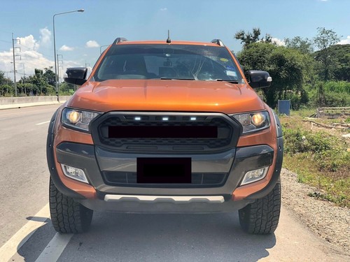 FORD RANGER MK2 FULL WILDTRAK XLT XL 2015-2018 GRILL WHITE LEDs //BLACK// GREY
