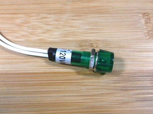 5 BBT 120 volt AC Waterproof Green LED Hi-Profile Indicator Lights