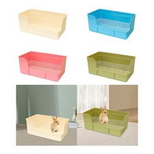 Rabbit Litter Box for Cage Rabbit Urinal Tray Cage Toilet Bedding Box