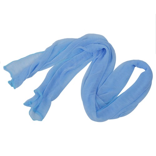 Damen Mode Suessigkeit Farbe Weicher Schal Verpackung Schal Hellblau X1M1 H8R6