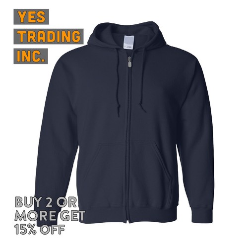 MEN/'S WOMEN/'S PLAIN FULL ZIPPER HOODIE CASUAL ZIP UP JACKET HOODED JACKET WARM