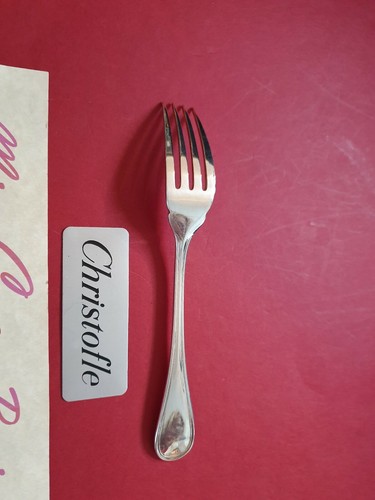 FOURCHETTE POISSON CHRISTOFLE FRANCE ALBI 17.8 CM COMME NEUVE METAL ARGENTE