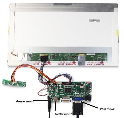 40pin HDMI DVI VGA LCD LED Controller Board Kit for LP156WHB-TLA1 1366X768 15.6/"