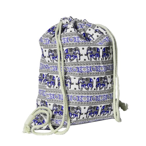 Damen Turnbeutel Sommer Rucksack Beutel Tasche Sportbeutel Canvas Gym Bag BT31