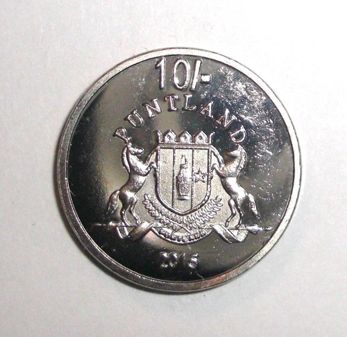 wildlife animal coin 2015 Puntland 10 shillings Crocodile