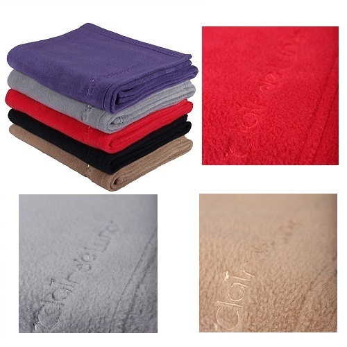 Clair De Lune Fleece Blanket Pram Moses Red Sand Grey Pink or Blue REDUCED NEW