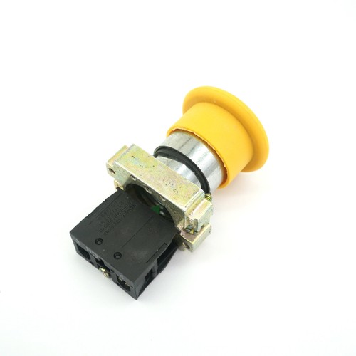 XB2BC51C 1 NO Momentary Mushroom Head Yellow Push Button Switch Replaces Tele