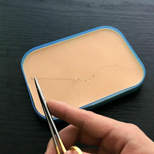 Silikon Suture Trainings Pad Medical Surgical Incision Mod Menschliche Haut C7J0