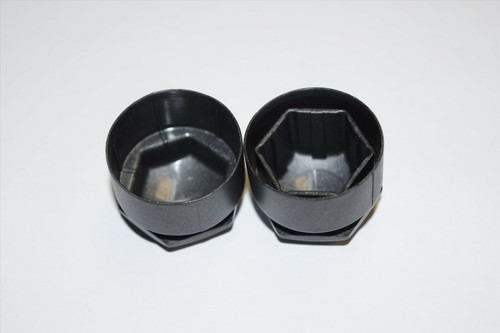 AUDI A1 A2 A3 A4 A5 A6 A7 TT 17mm BOLT WHEEL NUT COVERS LOCKING CAPS DARK GREY 1