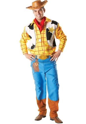 Adults Men Licensed Toy Story Woody Cowboy Costume Wild West Fancy Dress Outfit