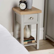 Mueble de Dormitorio Unidad Efecto Roble Gris Cajonera Mesita de Noche Armario