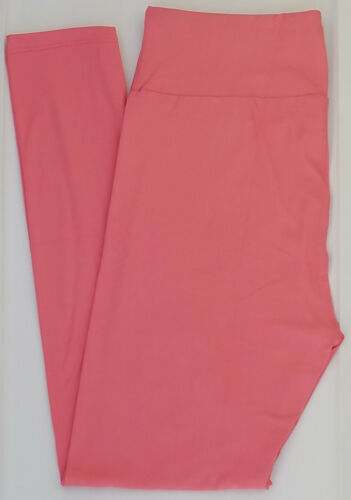 OS LuLaRoe One Size Leggings Beautiful Solid Blush Rose Pink NWT 25