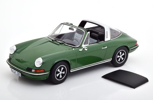 Porsche 911 s Targa verde 1973 1:18 norev nuevo DIECAST 187632