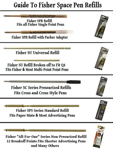 Fisher Space Pen #S251-40 Special Edition Apollo Series Pen in Blue /& Chrome