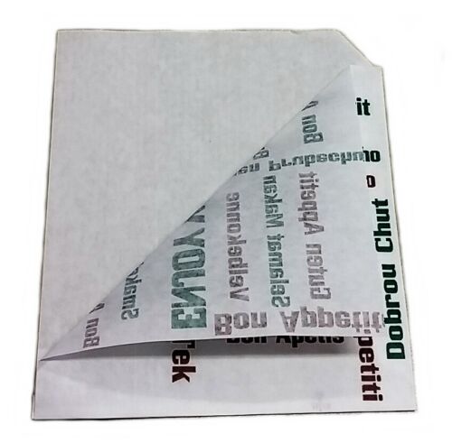 fettdicht 13x16cm Enjoy 2Seite offen Snacktasche Hamburgertüte Gyros Döner