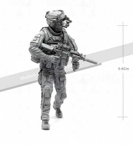 ██1//35 Resin Modern US Special Force Soldier Night Fighting YF007