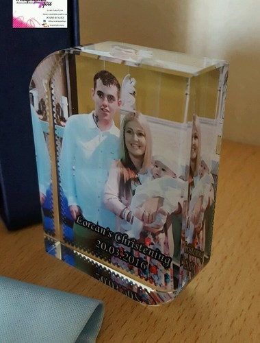Foto personalizada Crystal-Personalizado De Boda Regalo de Cumpleaños /< 3