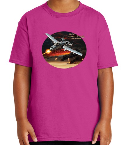 1963C A-10 Warthog Aircraft Kid/'s T-shirt Thunderbolt II Jet Hog Tee for Youth