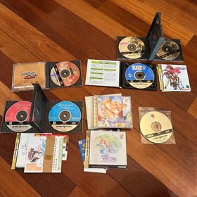 Lot of (6) Japanese Sega Saturn Import Games - Gundam, Magic Carpet, etc.