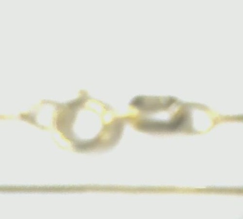 14k Fine Yellow Gold 0.5mm Wide 18/" Box Chain Necklace with Spring Ring Clasp
