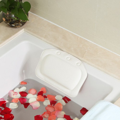 Home Relaxing Cushioned Bath Spa Pillow Head Neck Rest Bathtub Pillow 4 Colors