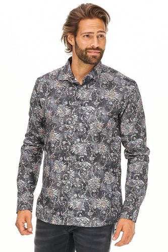 Sand Copenhagen-Camicia Iver UOMO NERA visita medica Designer Nuovo 119 €