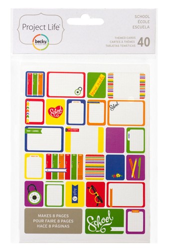Project Life SCHOOL 40-PACK THEMED CARDS scrapbooking 97711