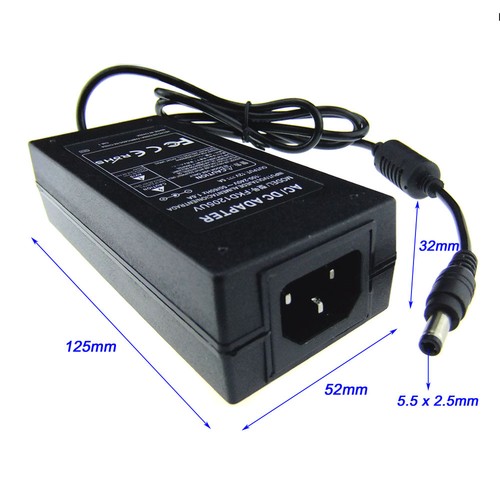 100-240V AC to DC 12V 5A 60W Switching Power Adapter For LCD Monitors s703