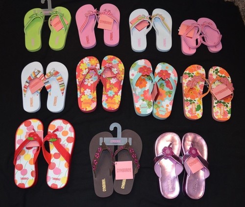 Gymboree NWT Choice of Flip Flop Sandals Shoes Different syles to choose from