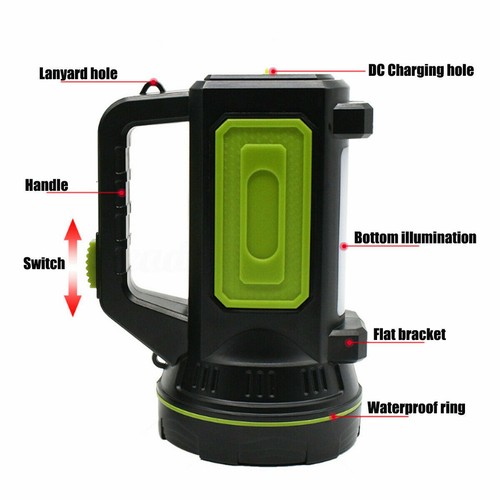 135000LM LED Searchlight Spotlight USB Rechargeable Hand Torch Work Light Lamp