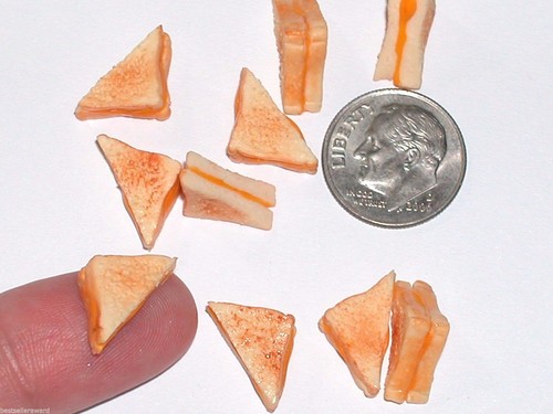 1 Pc Grill Cheese sandwich Miniature dollhouse tiny little mini grilled food