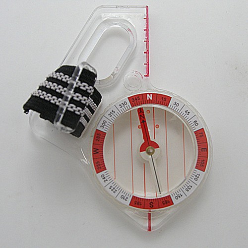 New Outdoor Mini Thumb Compass with Map Scale for Orienteering Hiking Camping