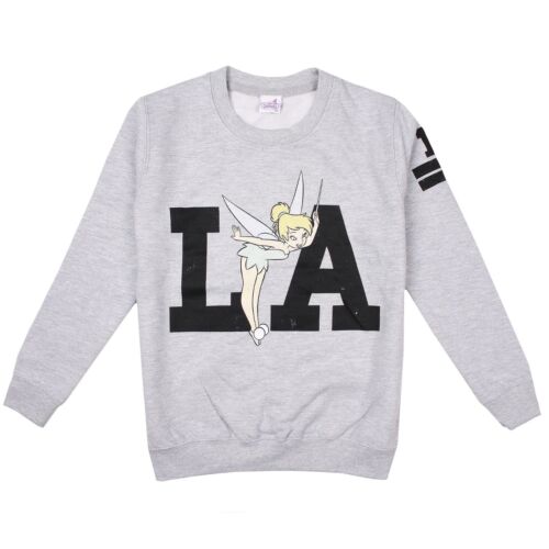 Peter Pan Girls Crew Sweater Jumper LA Tinkerbell Disney Ages 7-12