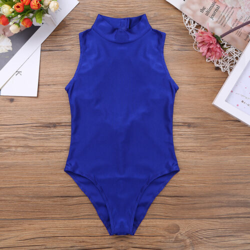 Kids Girls Gymnastics Open Back Leotards Ballet Dance Training Dancewear Costume