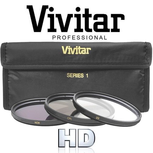 HD Vivitar 3-Pcs UV Polarizer /& ND8 Fundamental Filter Set For Nikon D3400 D5600