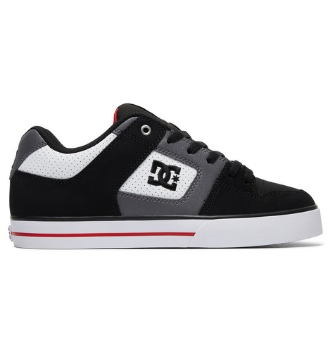 Scarpe Uomo Skate DC Shoes Pure Bianco Nero Rosso White Red Schuhe Chaussures