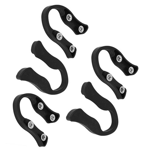 Plastic Household Black Handheld Wine Bottle Foil Cutter 5Pcs S1K4