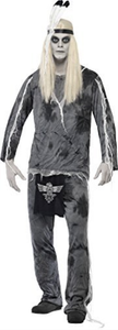 Trou USA Import con camicia grigio /"città fantasma indiano Stile Costume NUOVO costo-M