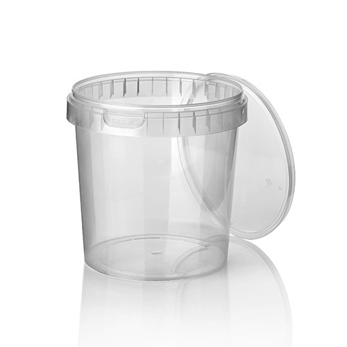 30 Feinkostbecher 0,77l transparent m Deckel Verpackungsbecher von Papstar
