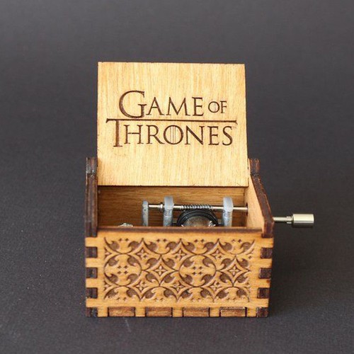 Harry Potter Game of Thrones Engraved Wooden Music Box Toys Theme Artisanal Gift